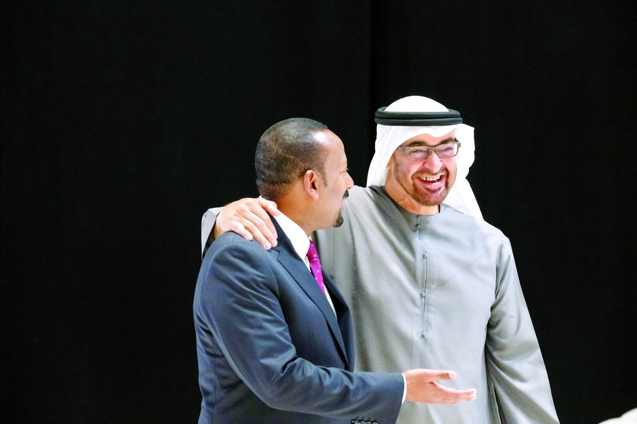 "محمد بن زايد وآبي أحمد"