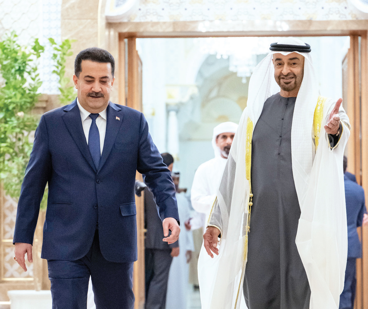 "رئيس الدولة مرحباً برئيس وزراء العراق"