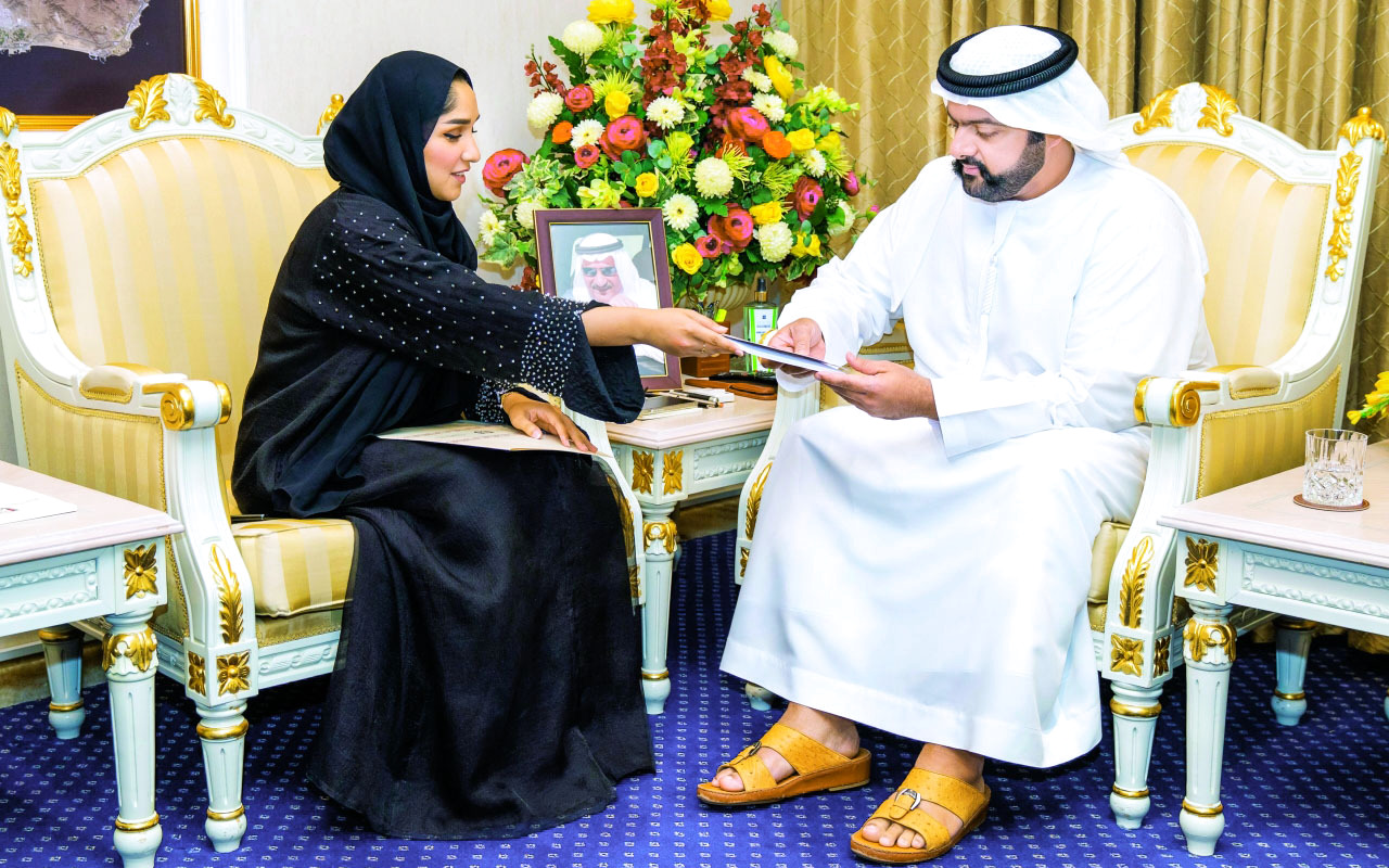 "محمد الشرقي خلال لقاء سليمة المزروعي | وام"