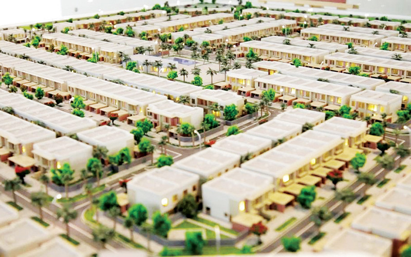 "جانب من مجسم المشروع في عجمان | البيان"