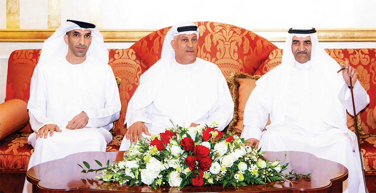 "حاكم الفجيرة خلال استقبال ثاني الزيودي"