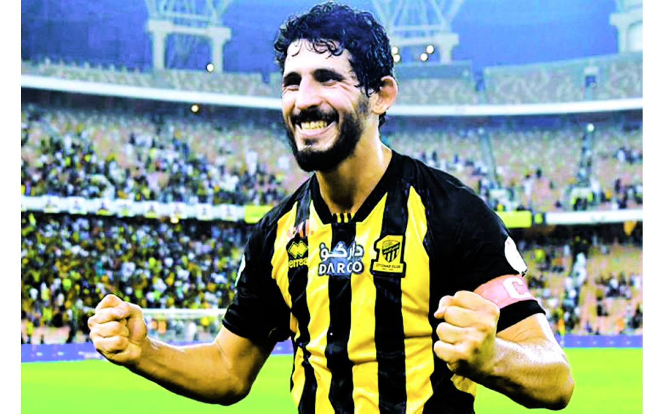 "أحمد حجازي محتفلاً بأحد أهدافه مع الاتحاد | من المصدر"
