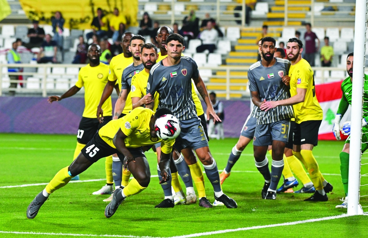 "الوحدة تجاوز البرج اللبناني بالثلاثة | تصوير: سيف الكعبي"