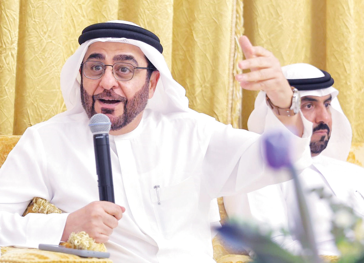 "منصور العور في مداخلة له خلال المجلس"