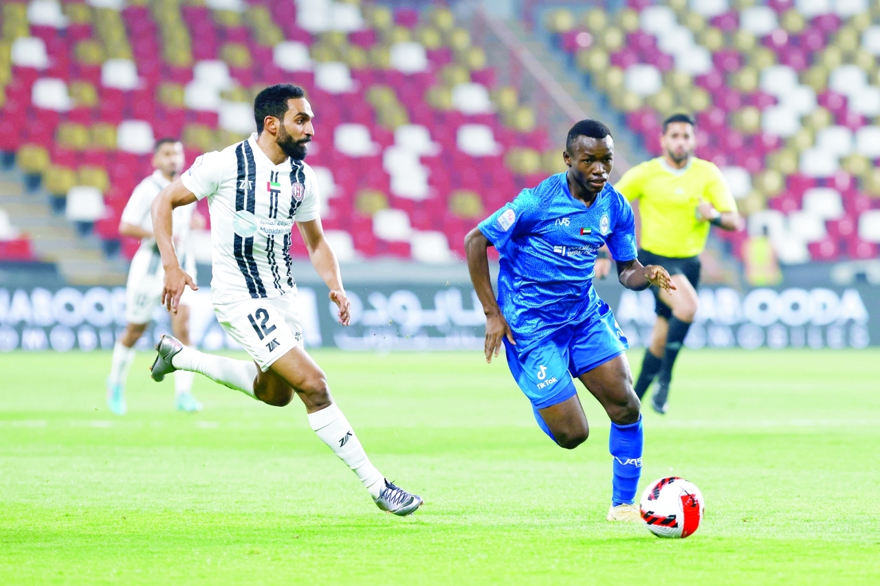 "جانب من مباراة الجزيرة والنصر | تصوير: سيف الكعبي"