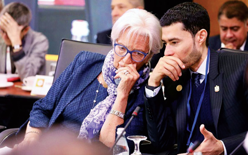 "محمد الحسيني خلال المشاركة في الاجتماعات | من المصدر"