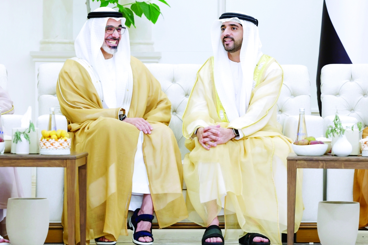 "خالد بن محمد بن زايد وحمدان بن محمد"