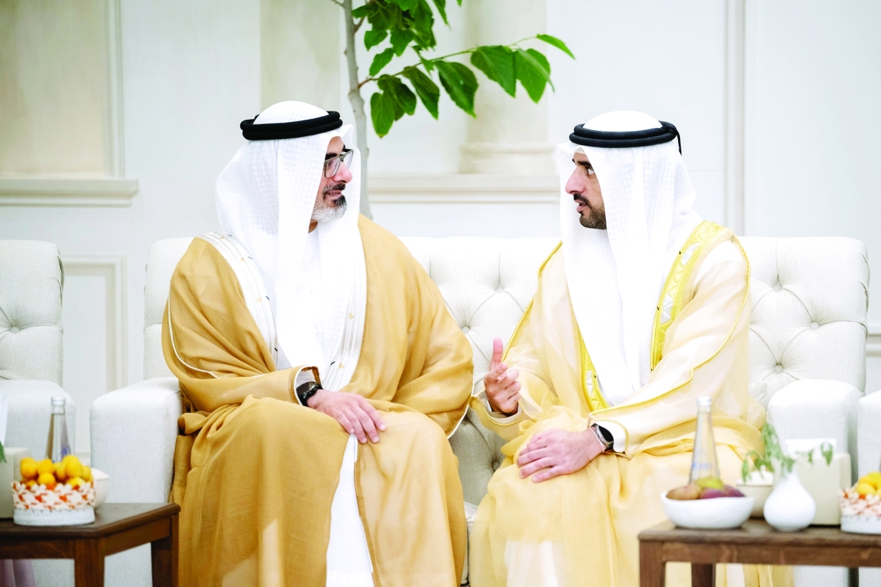 "خالد بن محمد بن زايد وحمدان بن محمد"