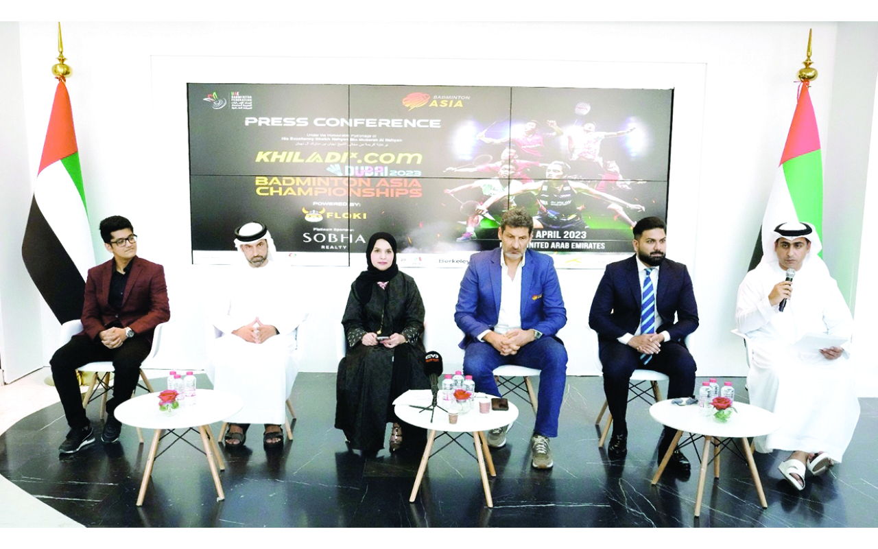 "جانب من المؤتمر الصحافي | البيان"