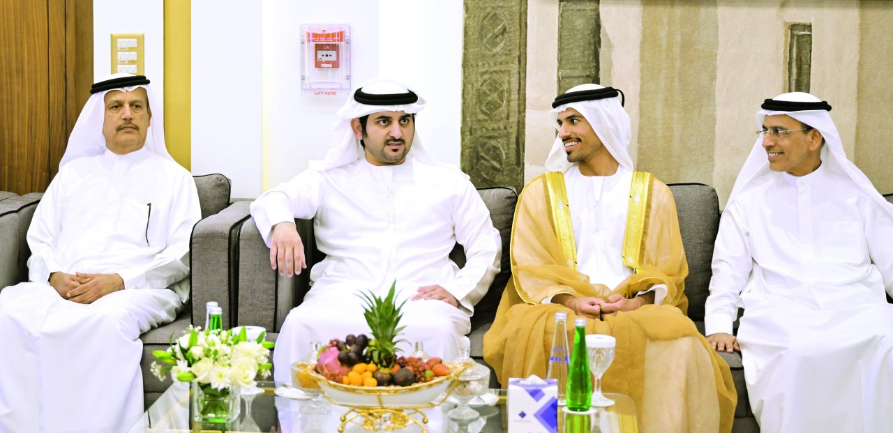 "النائب الأول لحاكم دبي خلال الحفل"