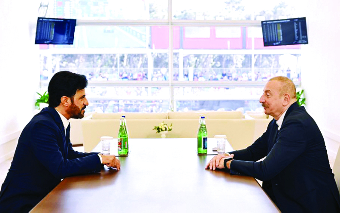 "إلهام علييف يستقبل محمد بن سليم | البيان"