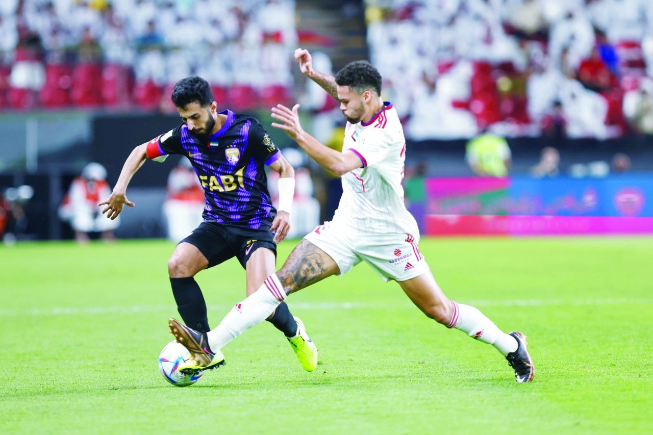 "نهائي كأس رئيس الدولة بين العين والشارقة في استاد محمد بن زايد في أبوظبي . أبريل ٢٨ ٢٠٢٣ . تصوير سيف الكعبي"