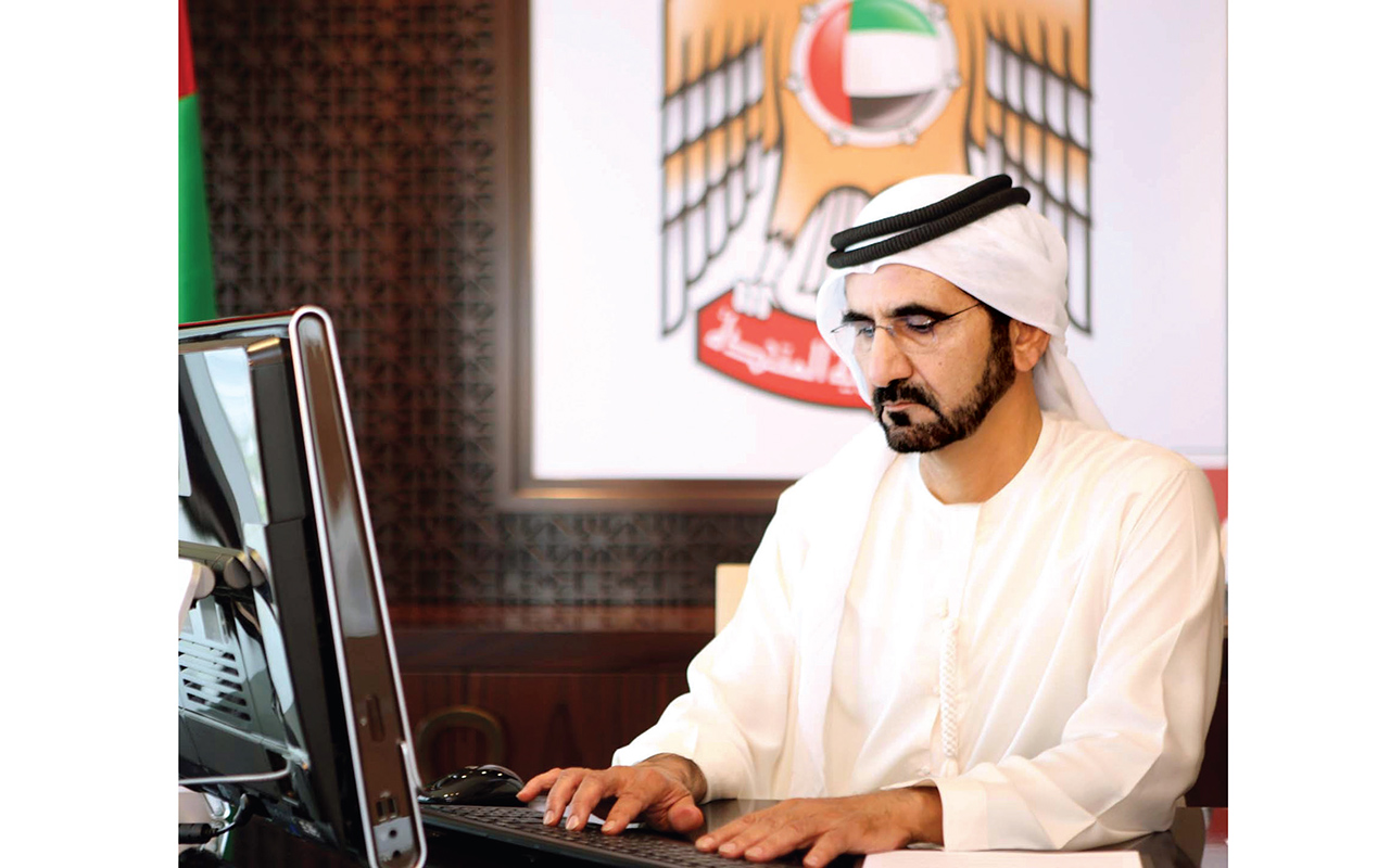 محمد بن راشد  يعزز حضوره بين القادة  الأكثر  تأثيراً على مواقع التواصل