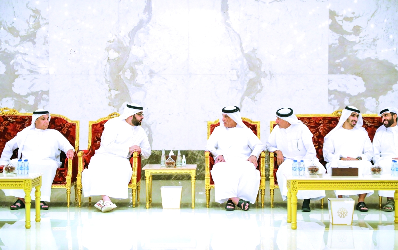 "حاكم رأس الخيمة يتقبل تعازي ولي عهد أم القيوين | وام"