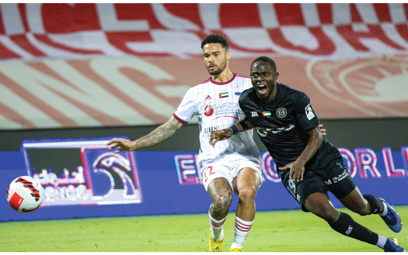 "الشارقة تأهل للنهائي على حساب الجزيرة | تصوير: عيسى البلوشي"