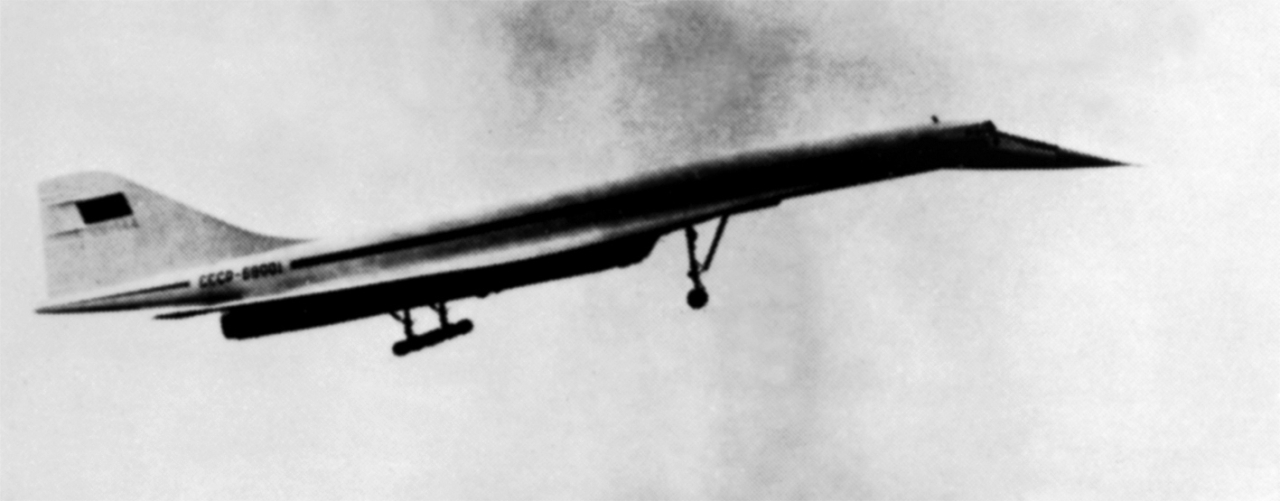 "1970 نجاح طيران أول طائرة ركاب أسرع من الصوت في الاتحاد السوفييتي."