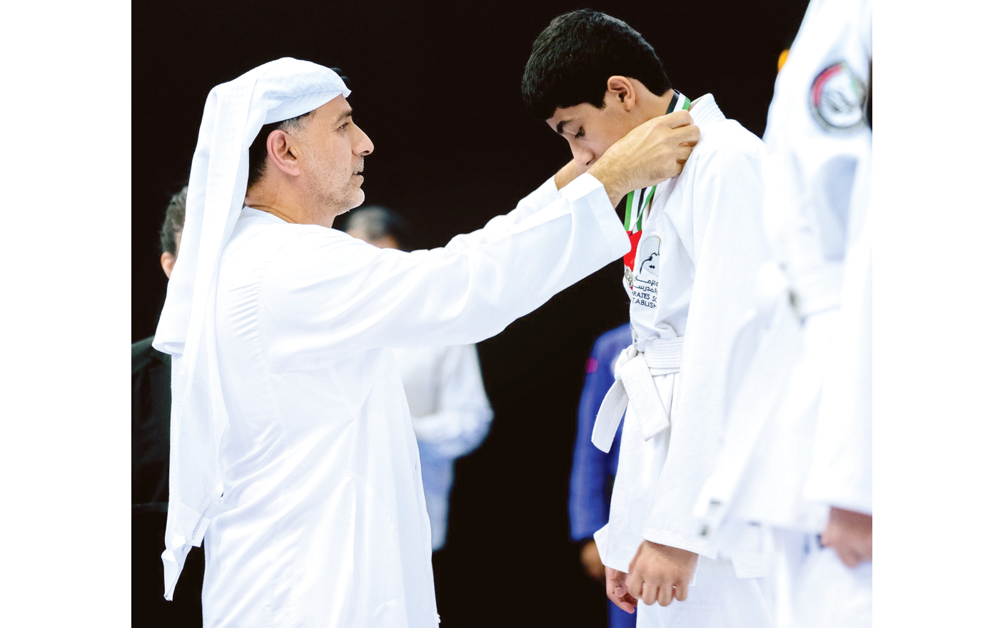 "عبد المنعم الهاشمي خلال تتويج الفائزين | من المصدر"