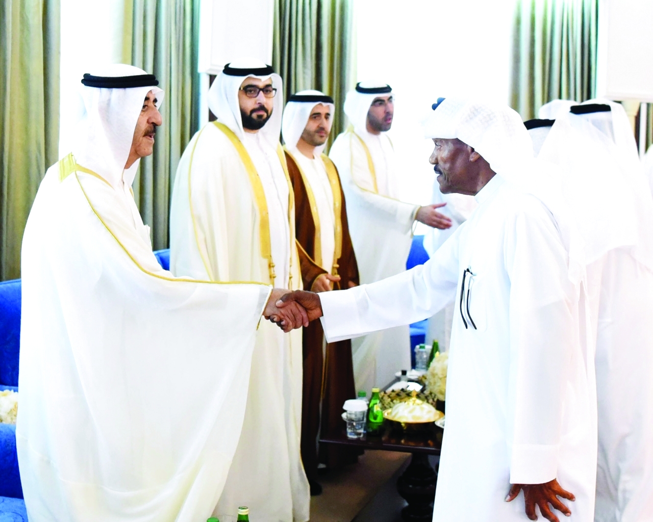 "سعود المعلا يتقبل التهاني بالعيد بحضور راشد بن سعود"