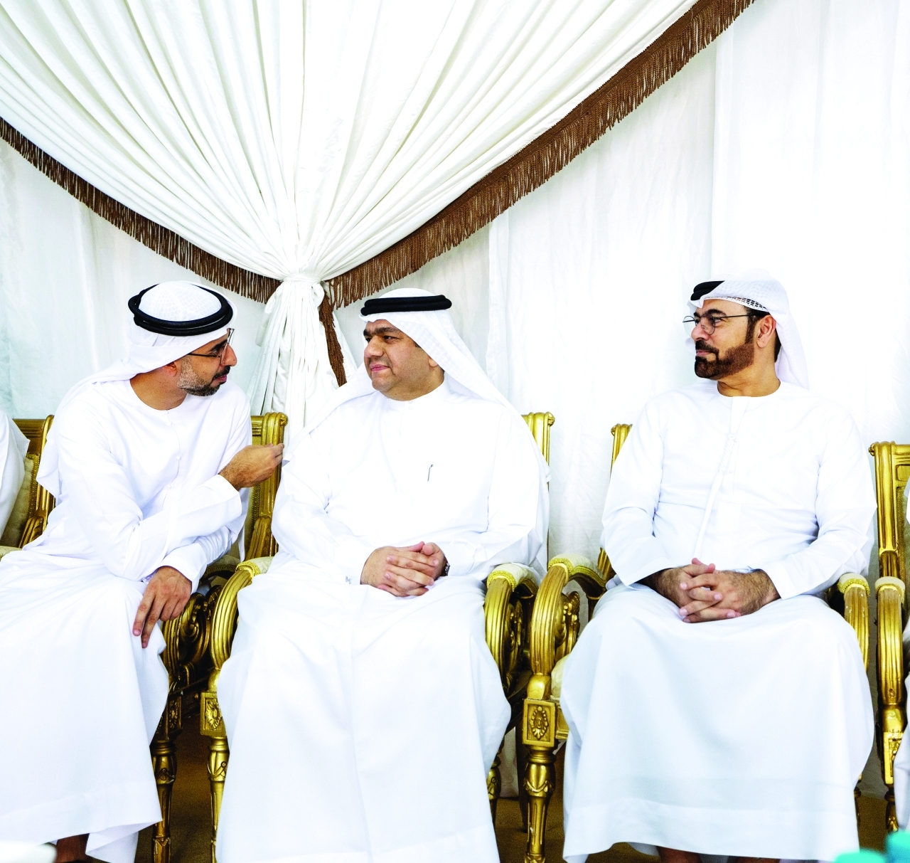 "محمد القرقاوي وعمر العلماء وعامر الشريف"