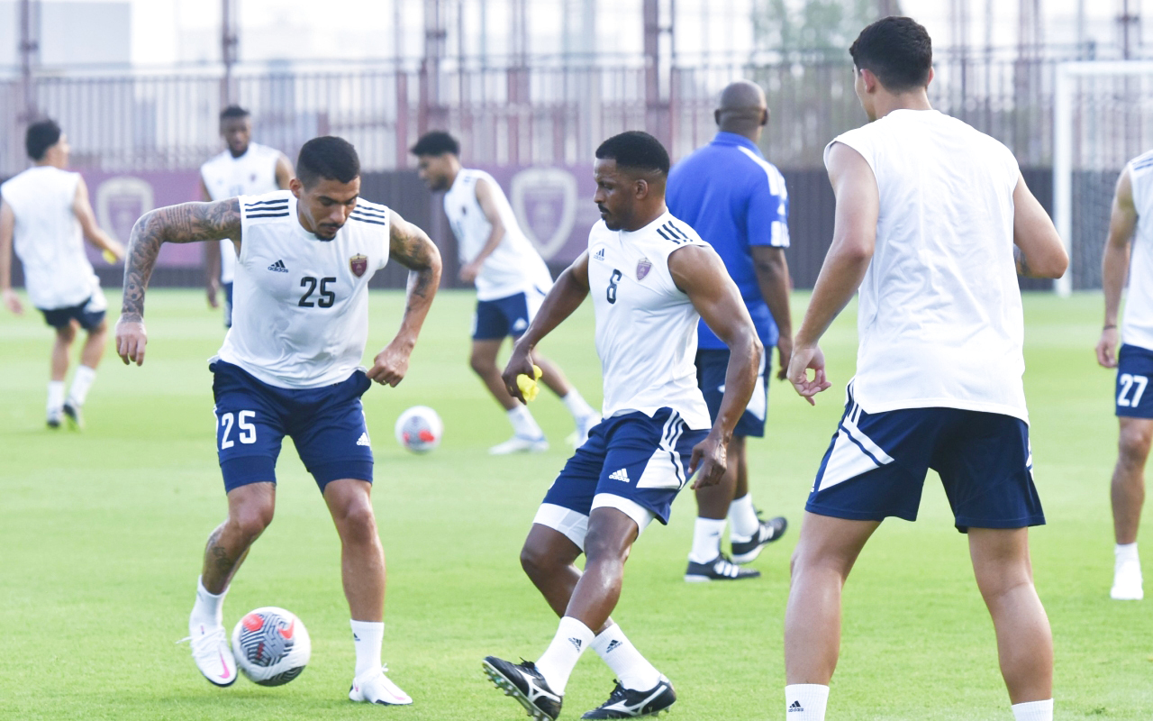 "لاعبو الوحدة خلال تدريبات سابقة | من المصدر"