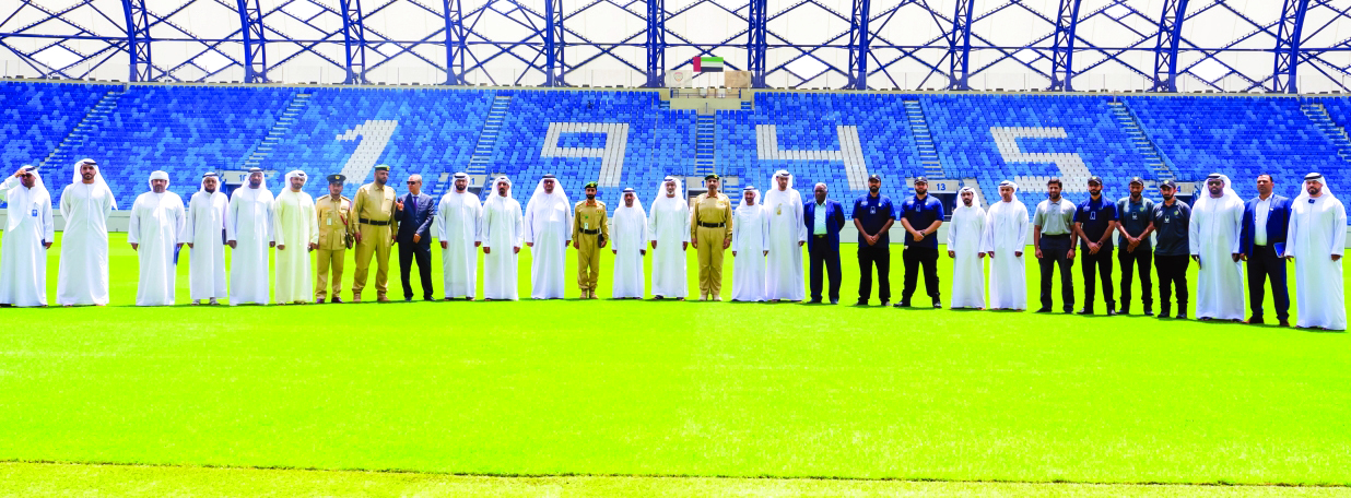 "جانب من الزيارات الميدانية لملاعب أندية دبي | البيان"