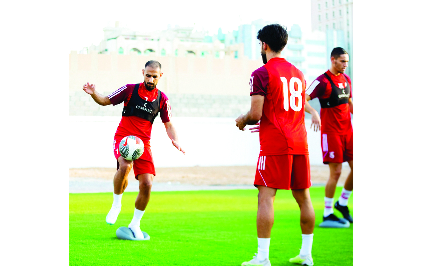 "حالة معنوية عالية في تدريبات البرتقالي | البيان"