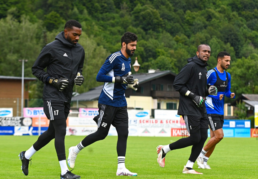 "جانب من تدريبات «الأبيض»| البيان"
