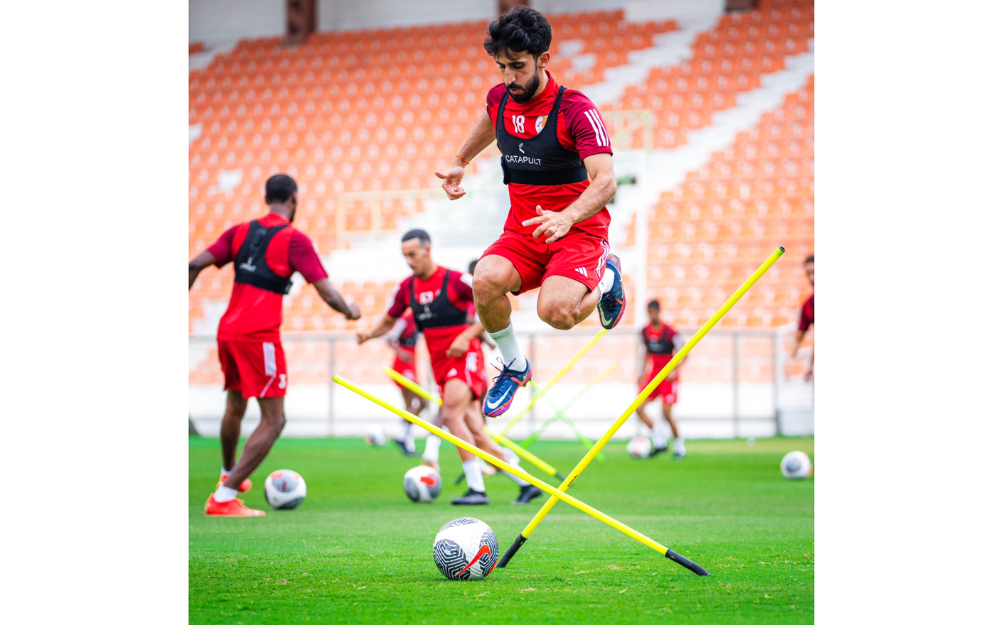 "جانب من تدريبات عجمان | البيان"