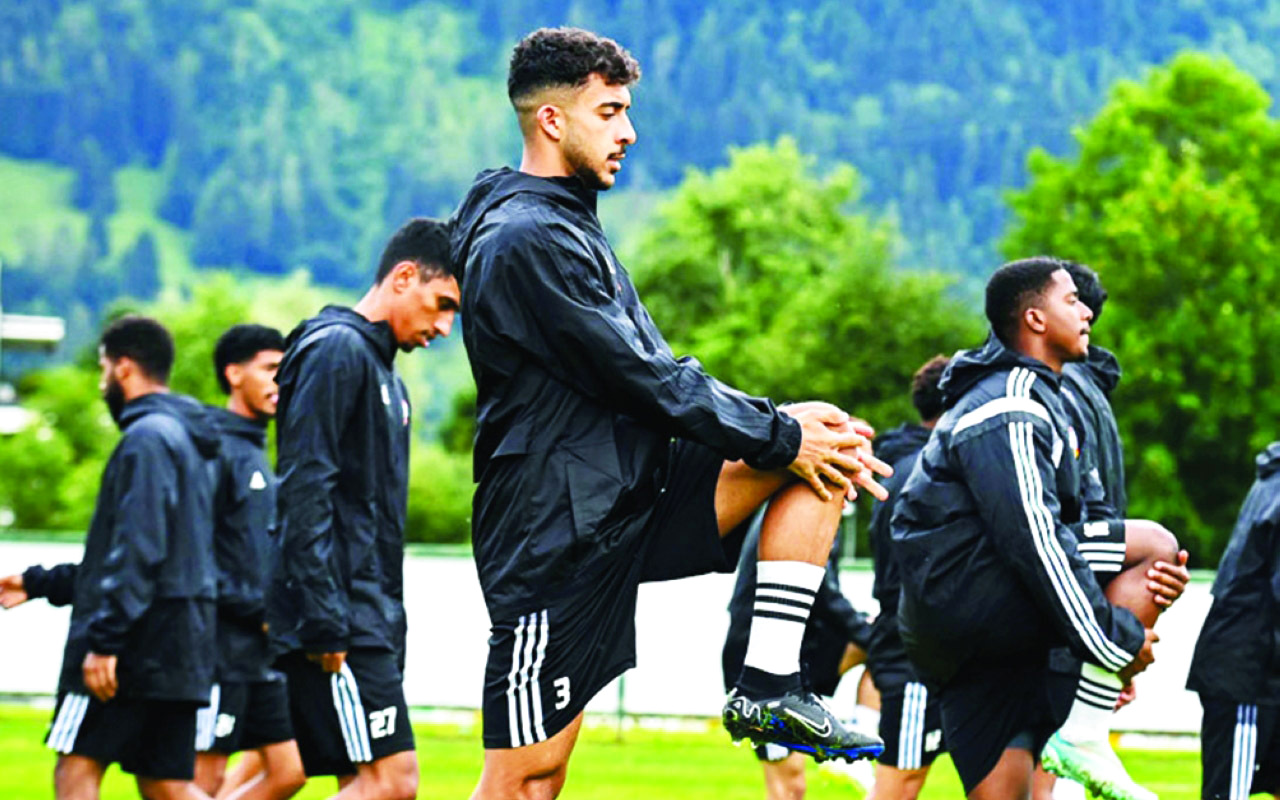 "جانب من تدريبات المنتخب الأولمبي | البيان"