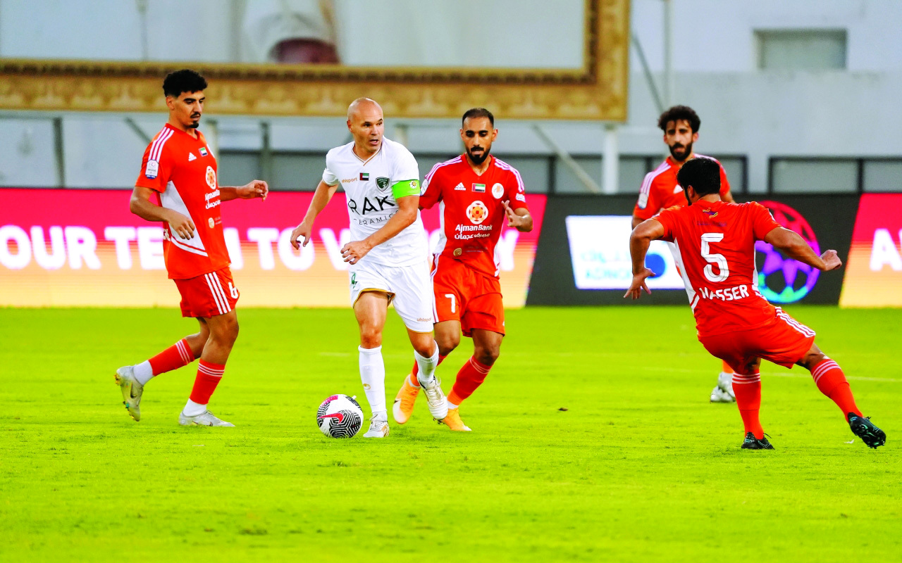 "إنييستا تألق خلال مباراة الإمارات وعجمان | البيان"