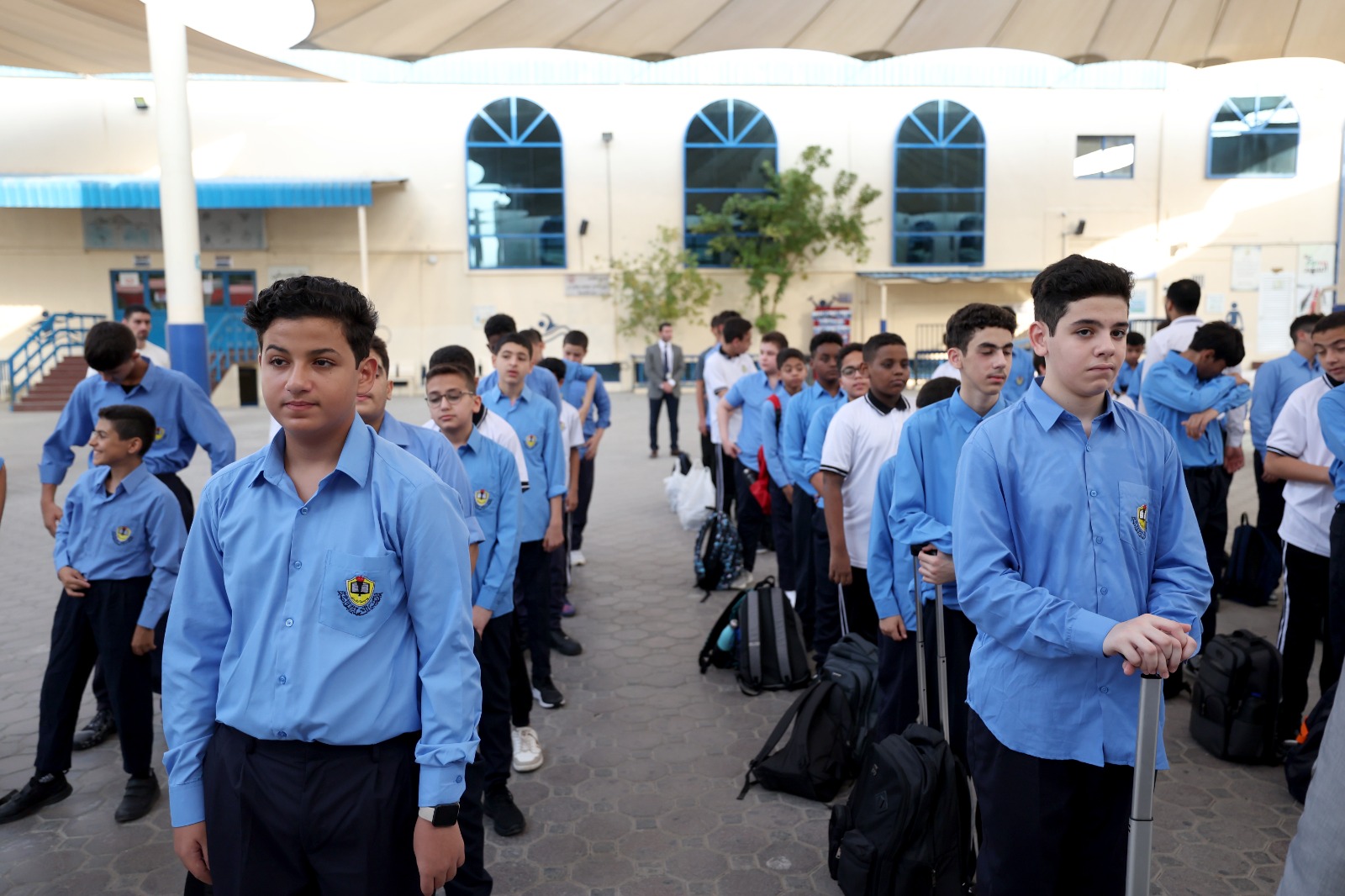 "انطلاق العام الدراسي الجديد - تصوير سالم خميس"