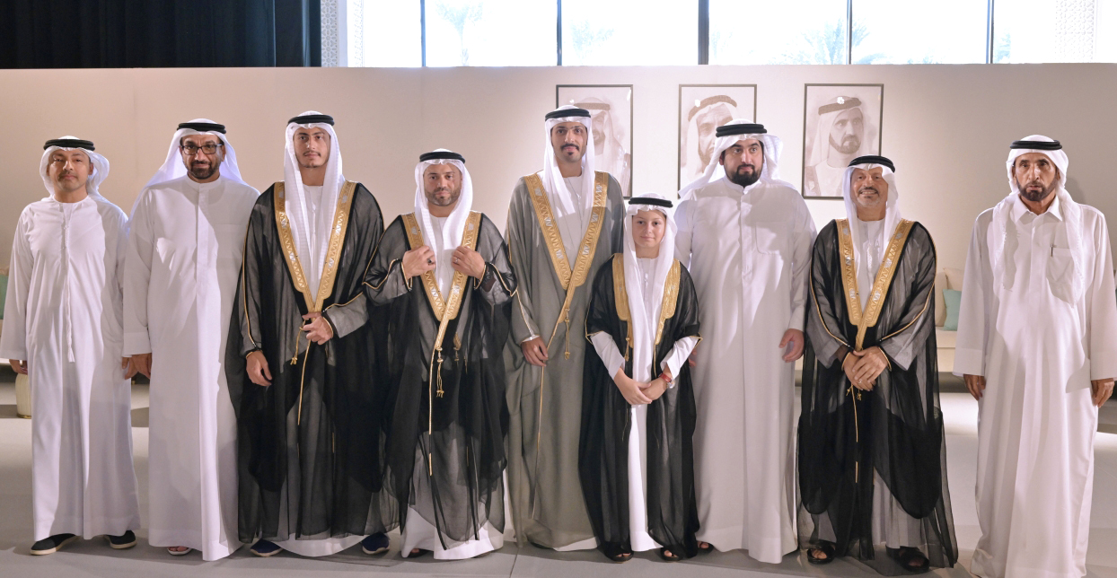 "أحمد بن محمد أثناء حضوره حفل الاستقبال"