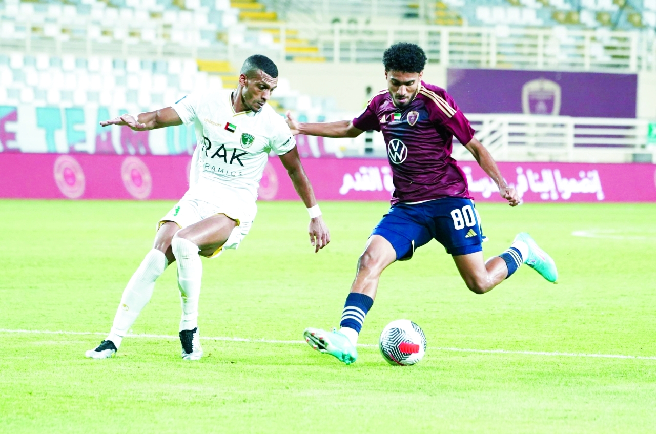 "من لقاء الذهاب بين الإمارات والوحدة | البيان"