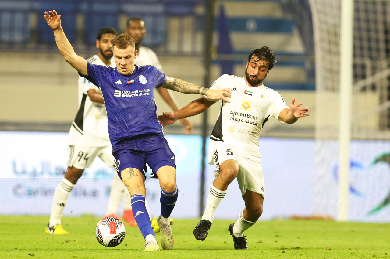"من مباراة النصر وعجمان في كأس المحترفين | تصوير: سالم خميس"