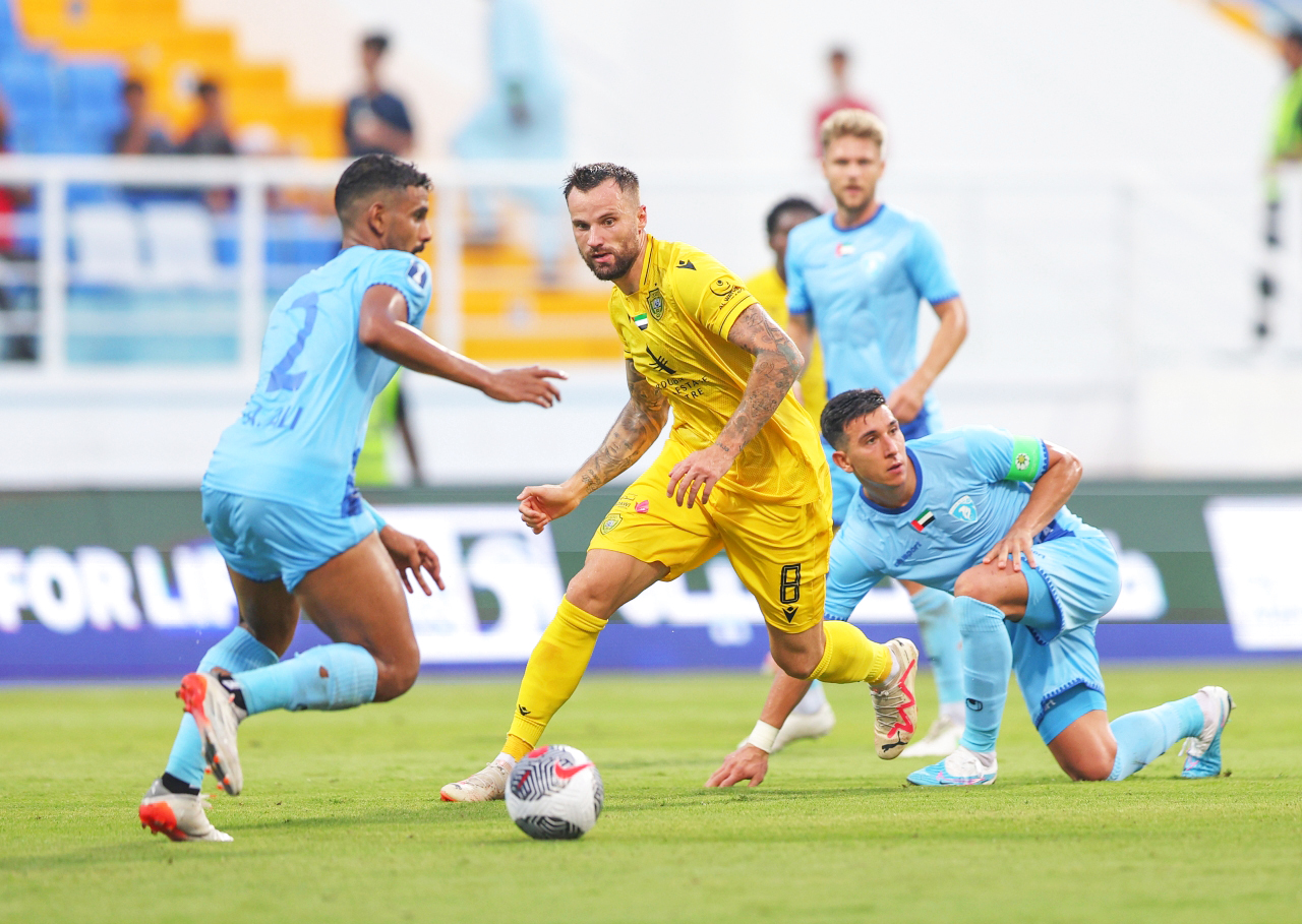 "الوصل تأهل للقاء شباب الأهلي في ربع النهائي - تصوير: زيشان أحمد"