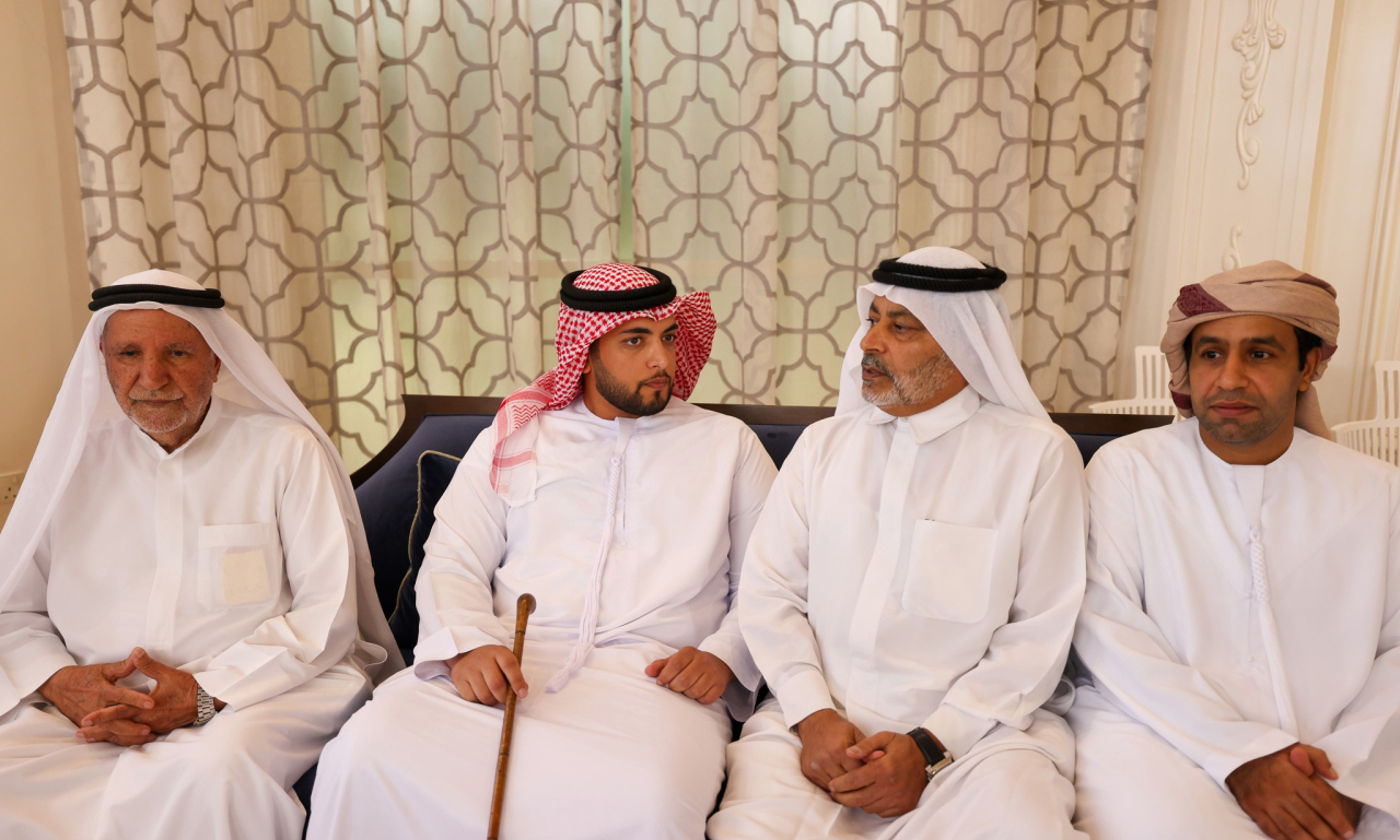 "عبدالله الفلاحي وعيسى بن غباش وخلف بن عتيبة وسلطان بن مجرن"