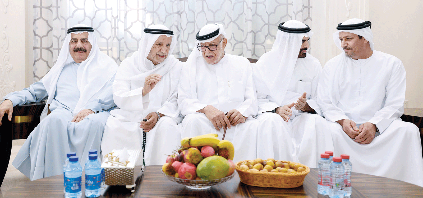 "أحمد بن مجرن ومروان الغرير وخلف العتيبة وسلطان بن مجرن ومحمد العلي"