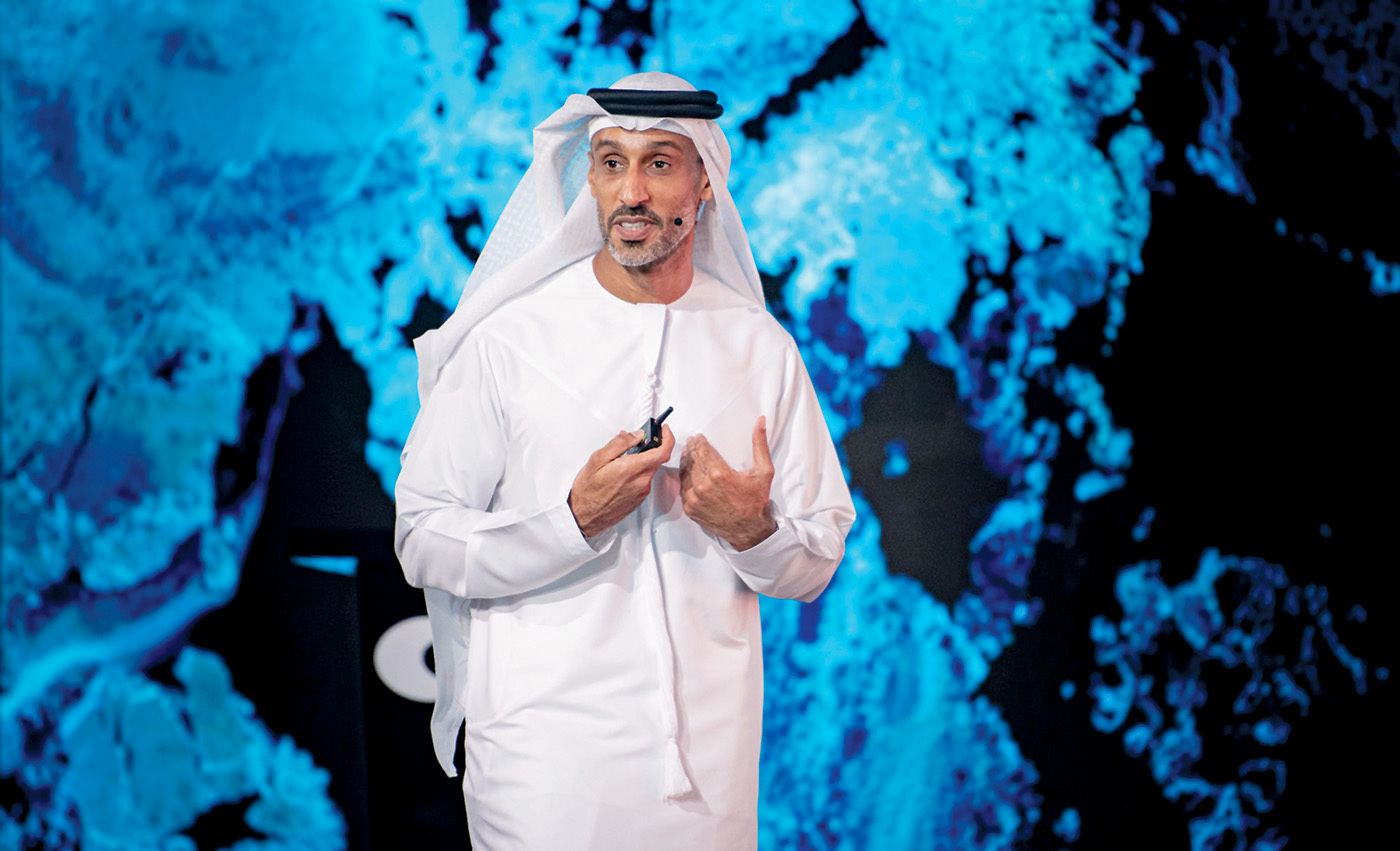 "خلفان بالهول متحدثاً خلال المؤتمر -   من المصدر"