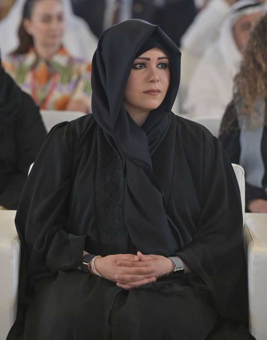 "لطيفة بنت محمد أثناء حفل التكريم"