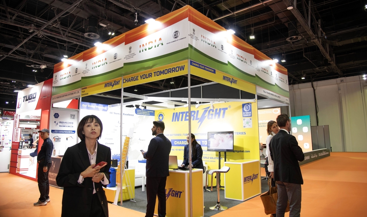 "جناح إحدى الشركات الهندية في المعرض | من المصدر"