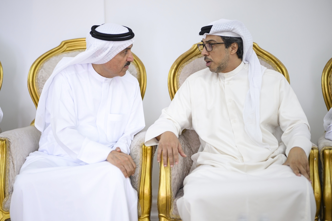 "منصور بن زايد معزياً صقر غباش | وام"