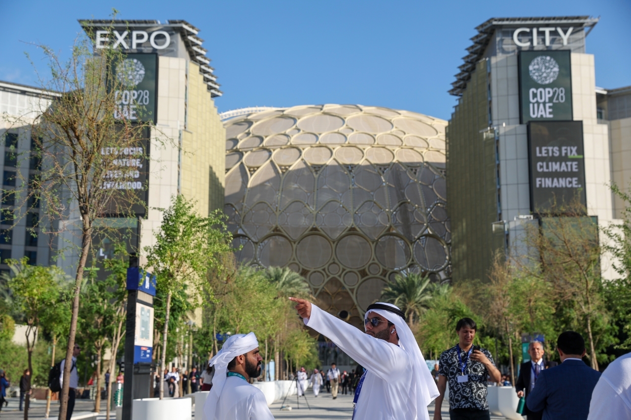 "مرافق وساحات مدينة إكسبو دبي تحتضن العالم في «كوب 28» | تصوير: ناصر المنصوري وسالم خميس وزافيير ويلسون ودينيس مالاري وعيسى البلوشي ويماني العفاري"