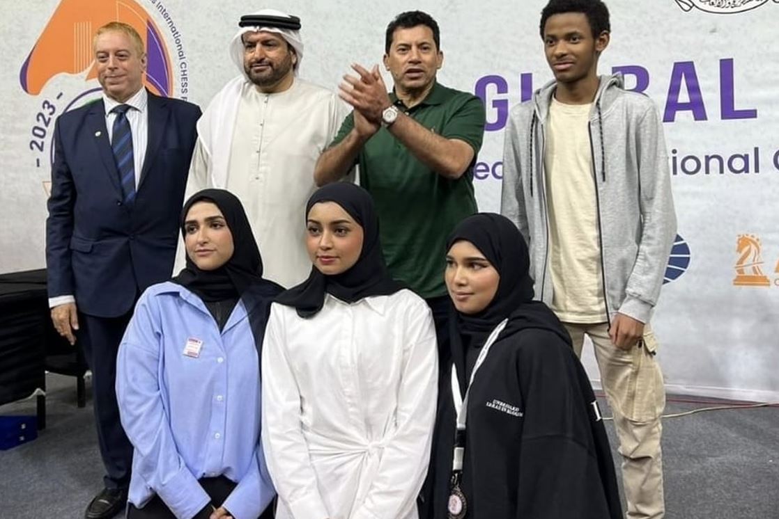 وزير الشباب والرياضة المصري يتوج أبطال "العين أوفرسيز" الدولي للشطرنج