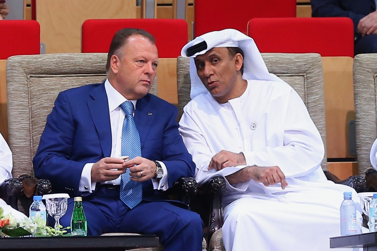 "محمد بن ثعلوب وماريوس فايزر.. تواصل مستمر لتنظيم البطولات العالمية | أرشيفية"