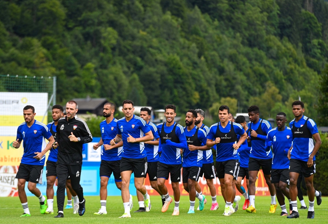 "من تدريبات سابقة لمنتخب الإمارات الوطني - أرشيفية"