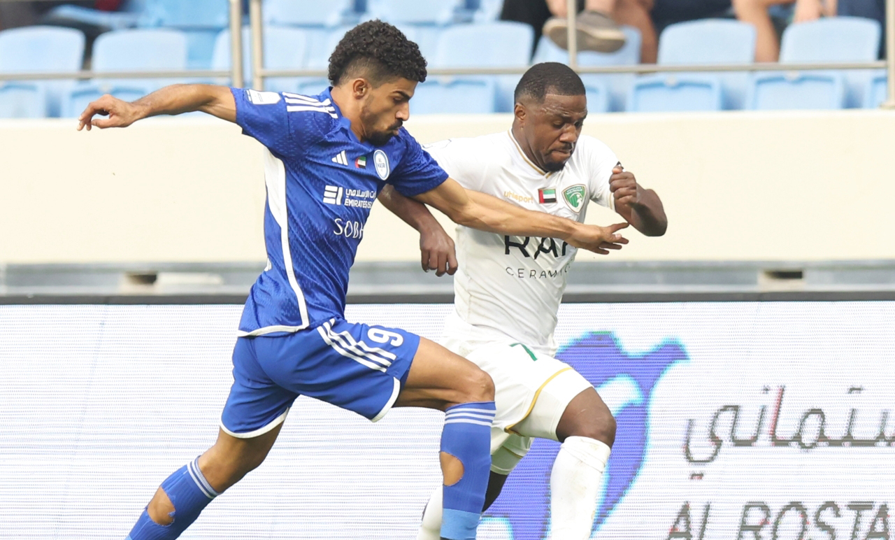 "النصر تغلب على فريق الامارات في الوقت القاتل | تصوير: ابراهيم صادق"