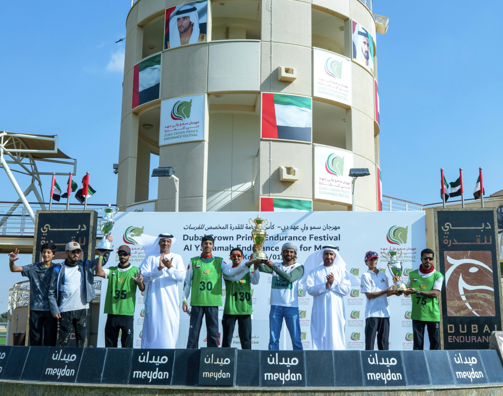 الغيلاني يحلق بكأس اليمامة في مهرجان ولي عهد دبي للقدرة