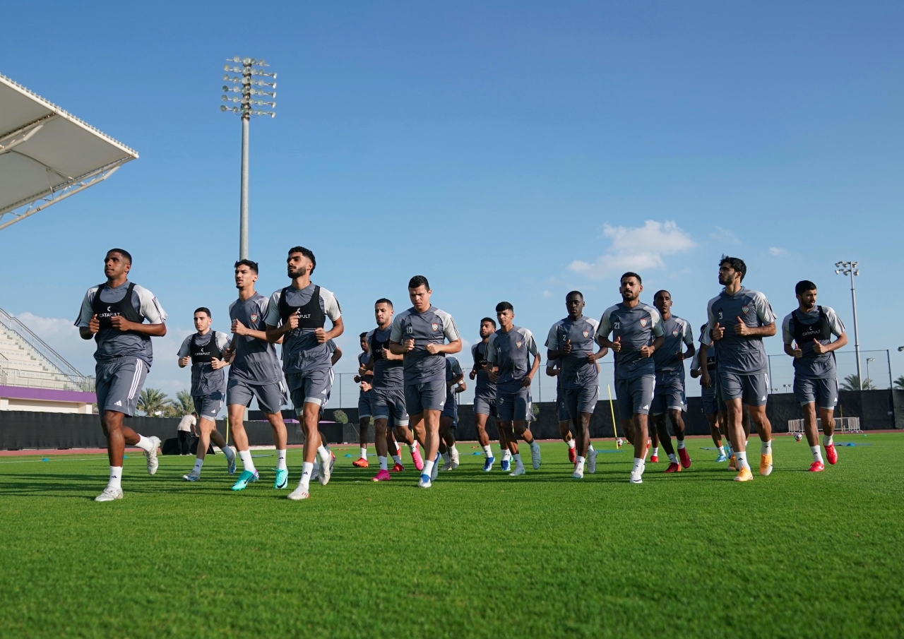 "من تدريبات منتخبنا الوطني في أبوظبي - من المصدر"