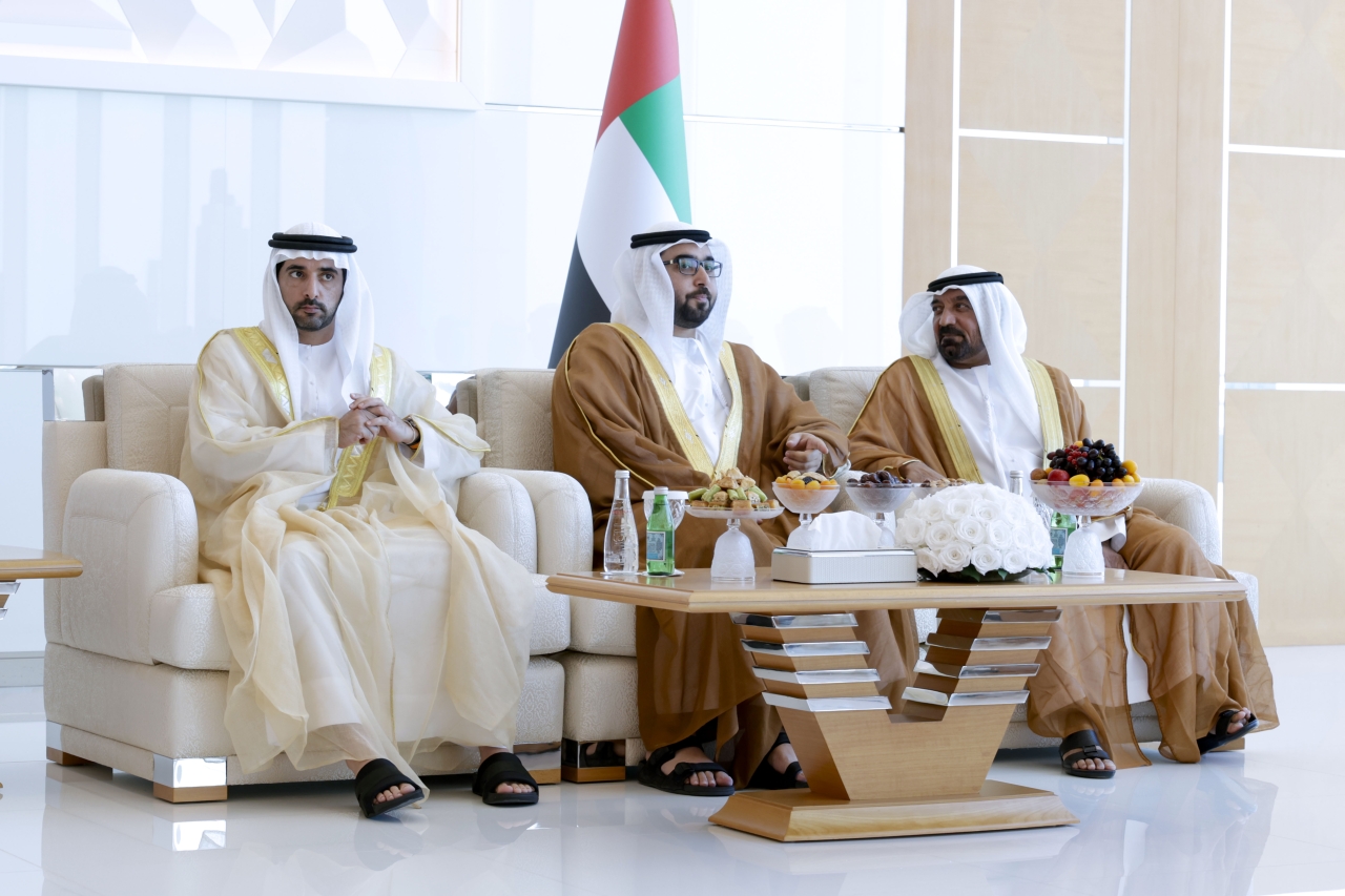 "حمدان بن محمد وراشد بن سعود وأحمد بن سعيد"