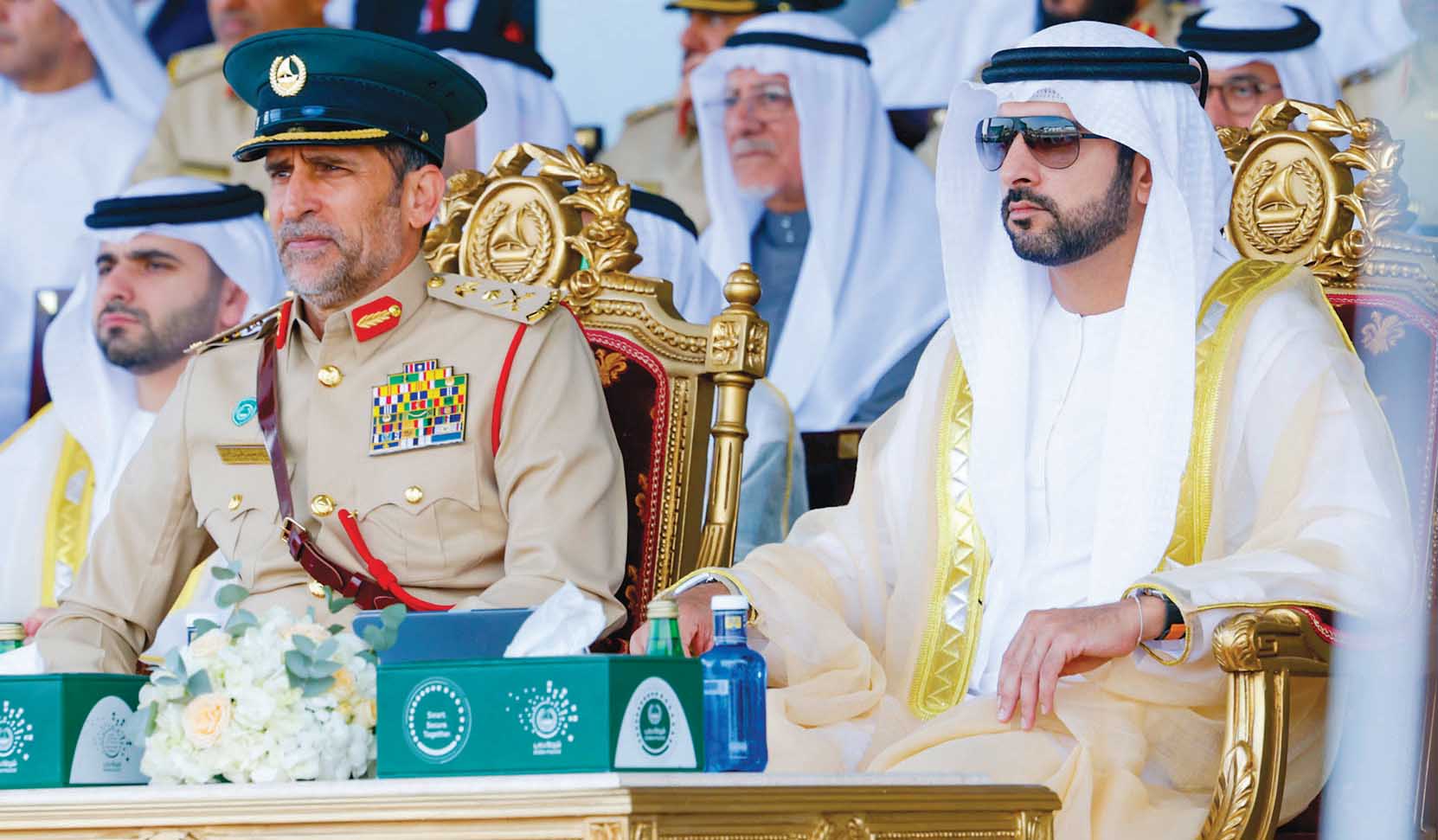 "حمدان ومنصور بن محمد وعبدالله المري وعارف الشيخ"